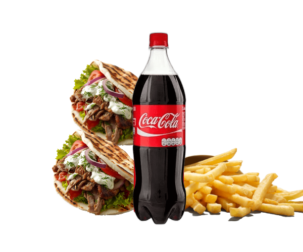 2 Pita Döner - Con 1L de cola O patatas. en XXL Kebab Rubí