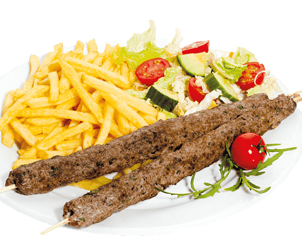 Seekh Kebab - 2 unidades. Incluye patatas y refresco. en XXL Kebab Rubí