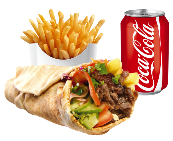 Menú Dürüm Rollo - Incluye patatas y cola. en XXL Kebab Rubí